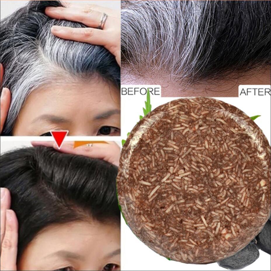 Grey Hair Shampoo Bar for Natural Darkening – 55g, USA Stock