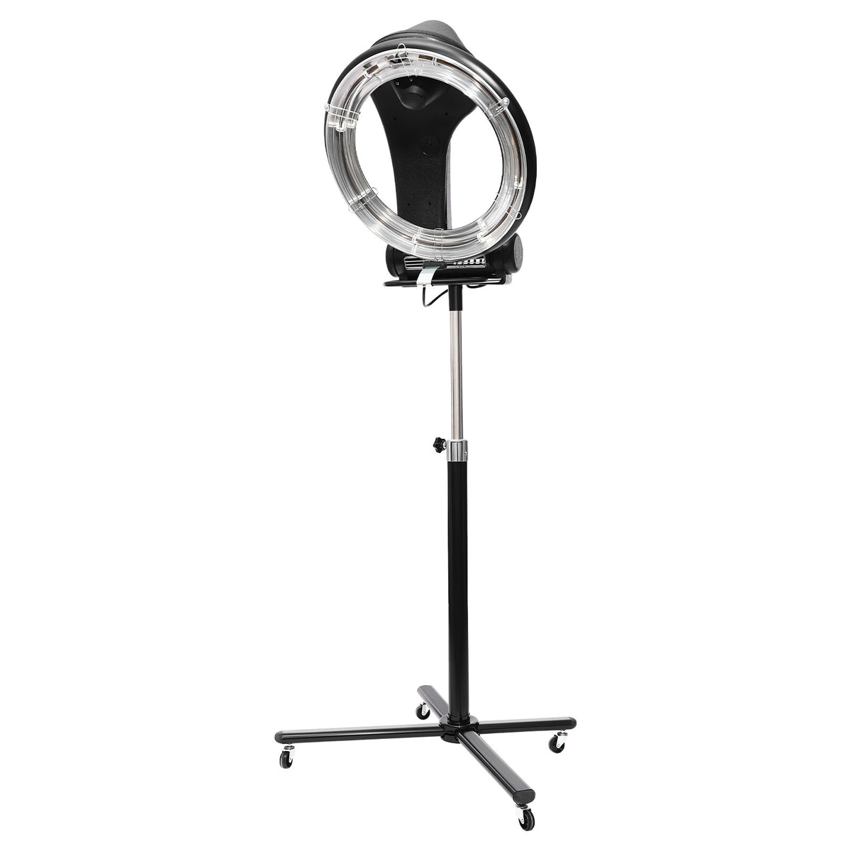 3-in-1 Infrared Hair Dryer Salon Hair Steamer with 4 Wheels & Adjustable Height