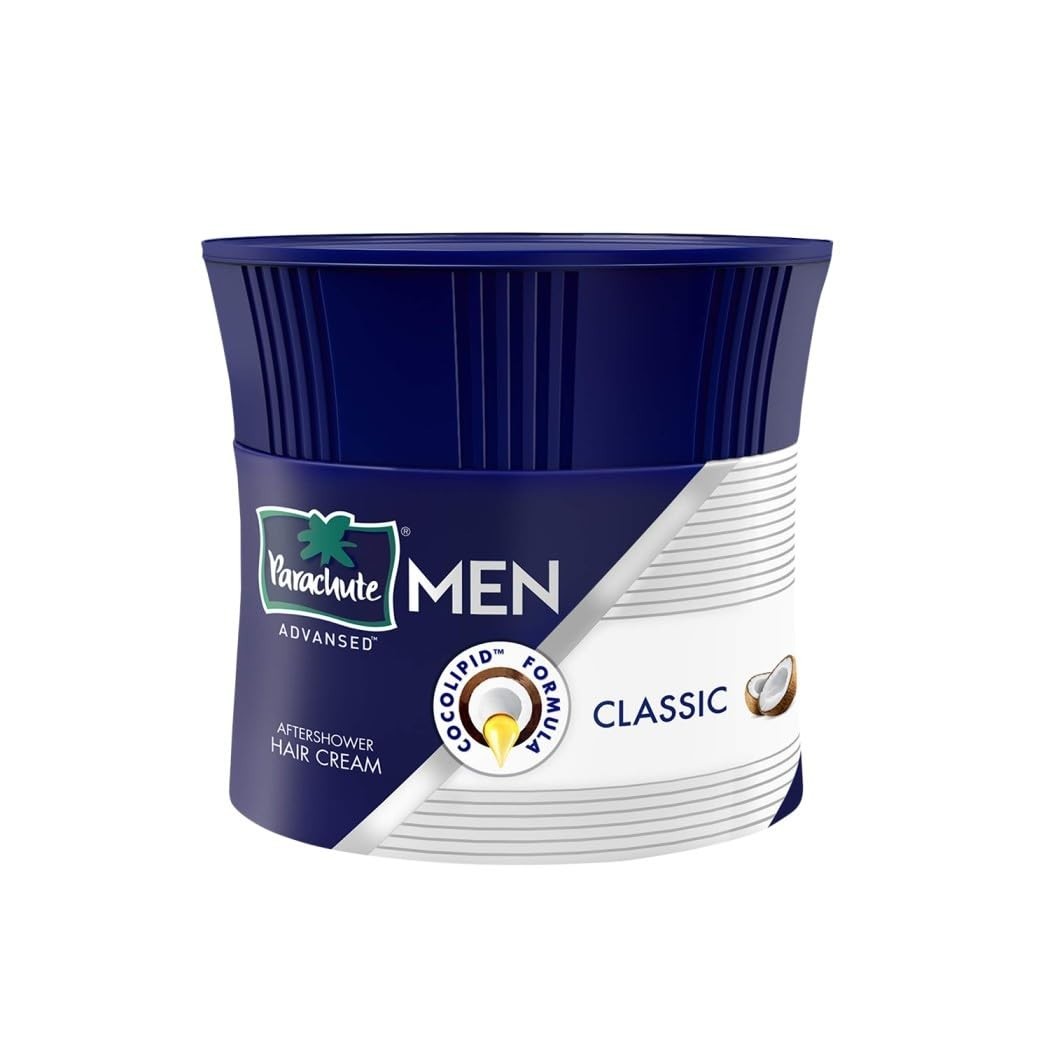 Coconut Infused Hair Cream for Men - Soft, Smooth, Non-Sticky, 3.8 Fl Oz