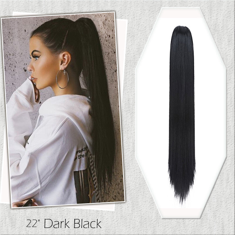 Fake Ponytail Clip-In Hair Extension Thick Natural Look 14 Inches