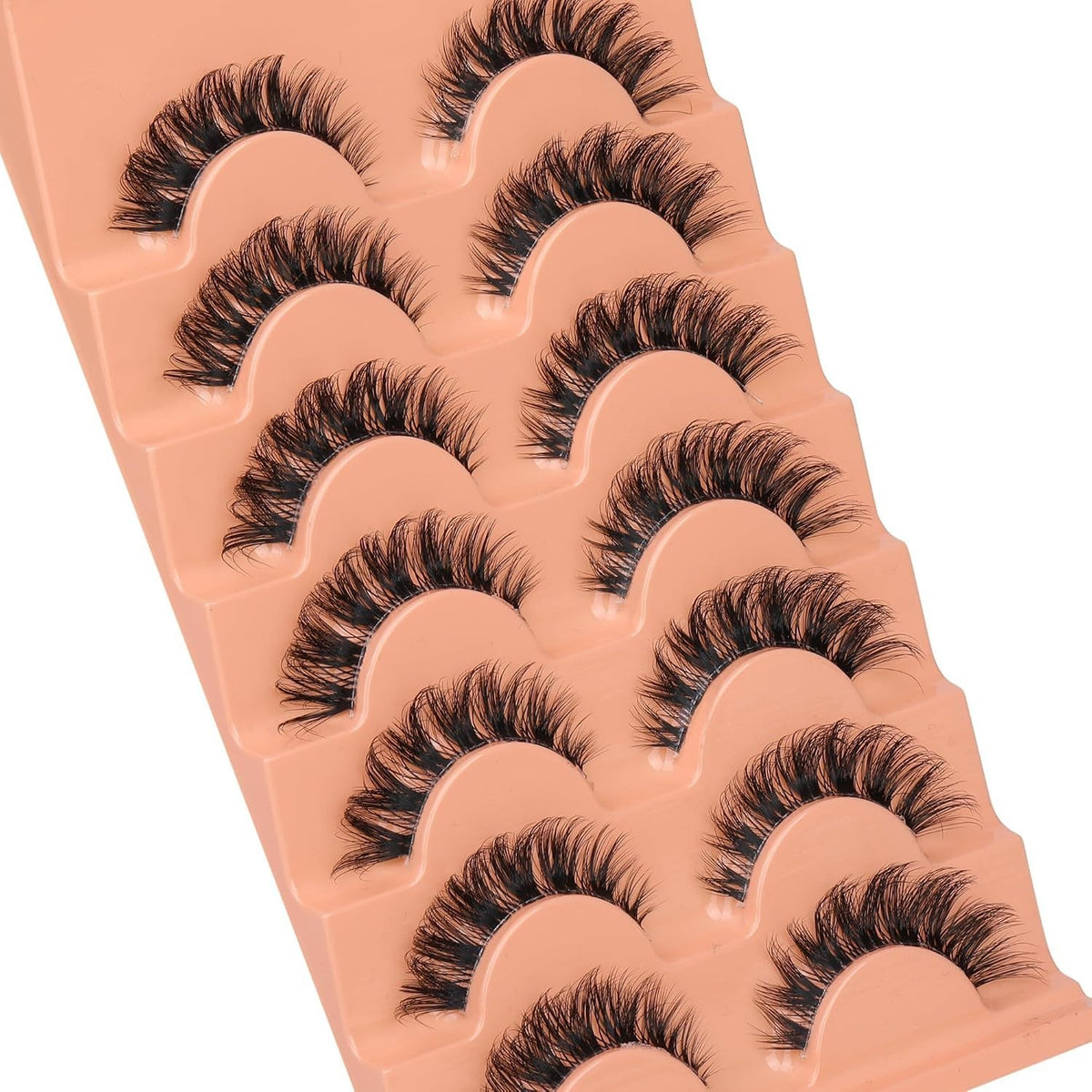 D-Curl Cat Eye False Lashes 15MM Fluffy Mink Eyelashes - Cruelty-Free