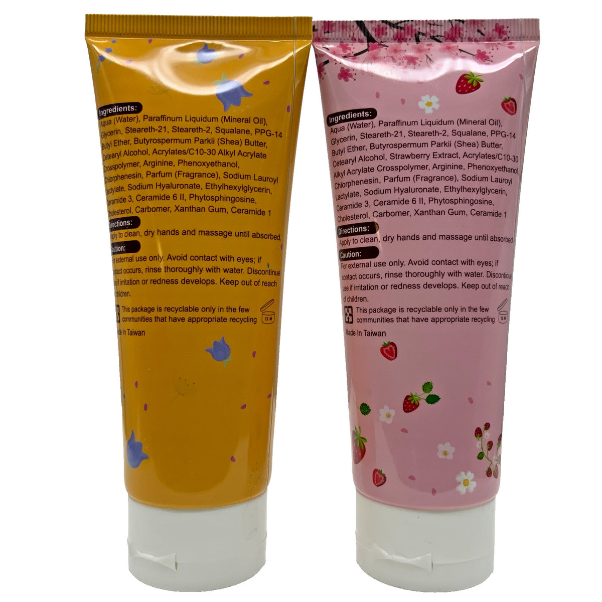 Hand Cream Set with Strawberry & Bluebell | Deep Hydration 3.4oz Each