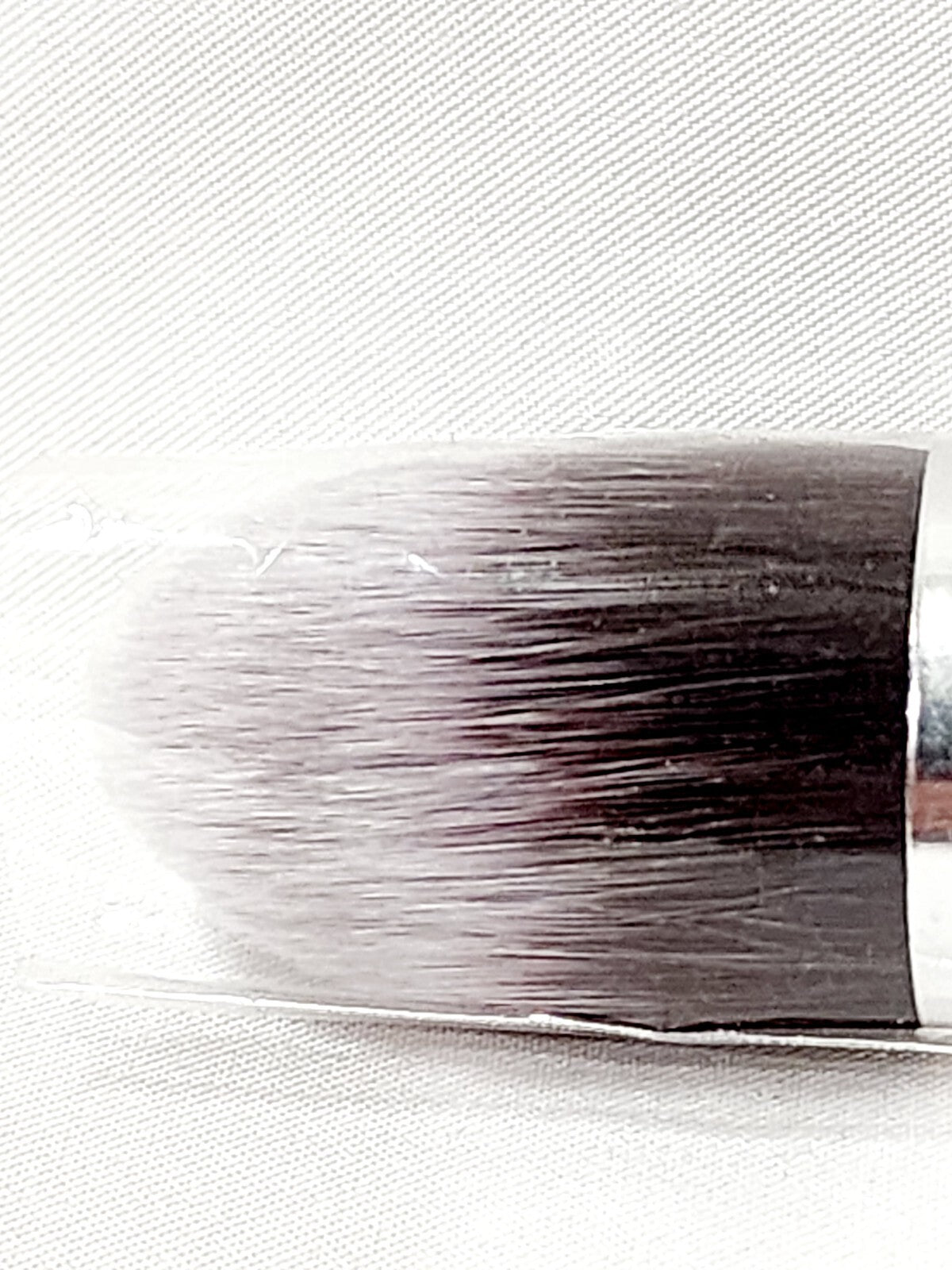 Face Tapered Brush - Black Chrome Oval Synthetic Full Size Makeup Brush