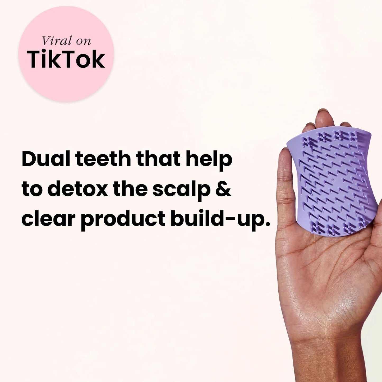 Scalp Exfoliator & Massager Lavender Lite Purple – Hair Care Brush for Detox & Relaxation