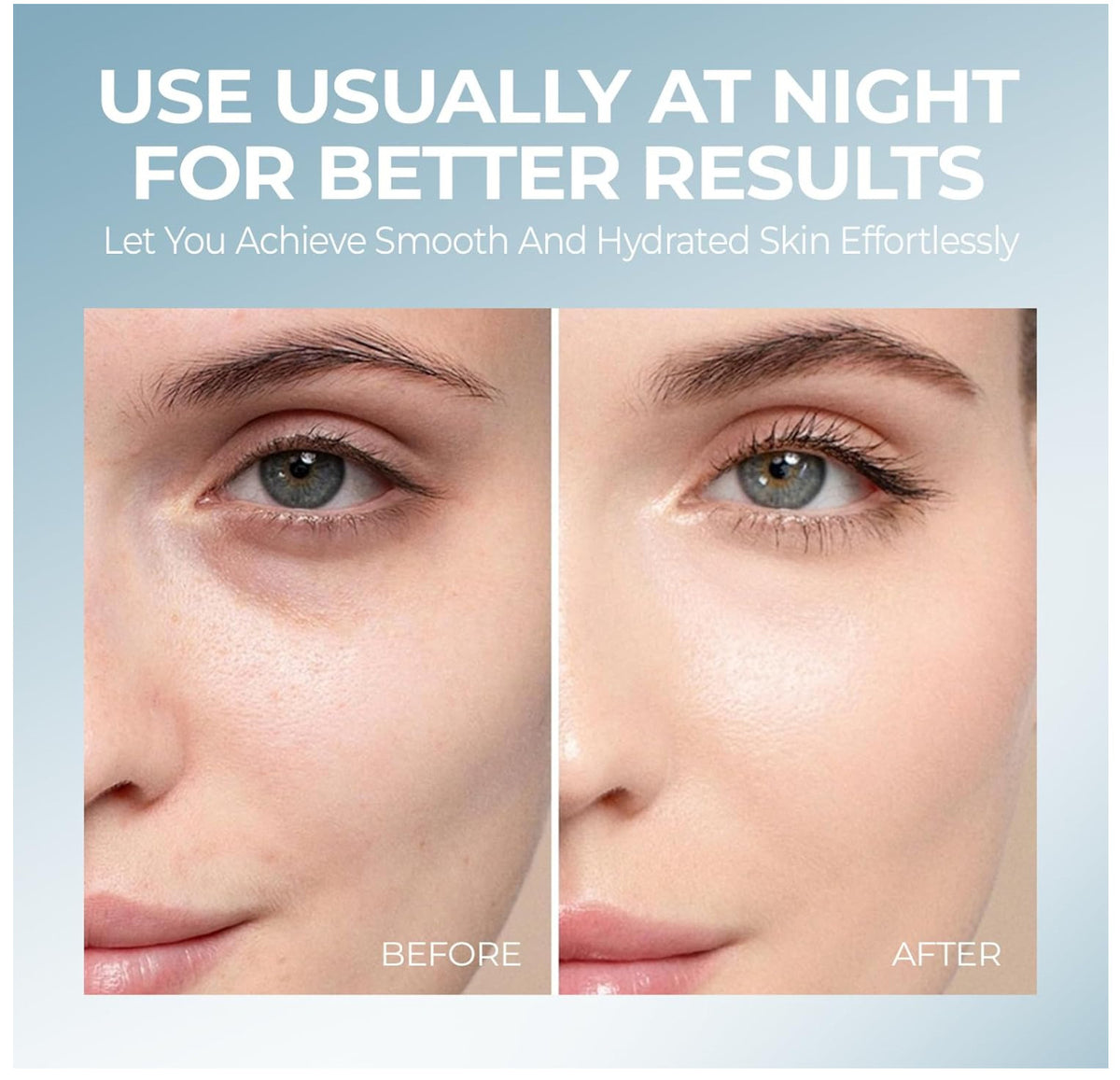 Collagen Hydrogel Face Mask, Overnight Hydrating Sheet Mask 30g×6ea