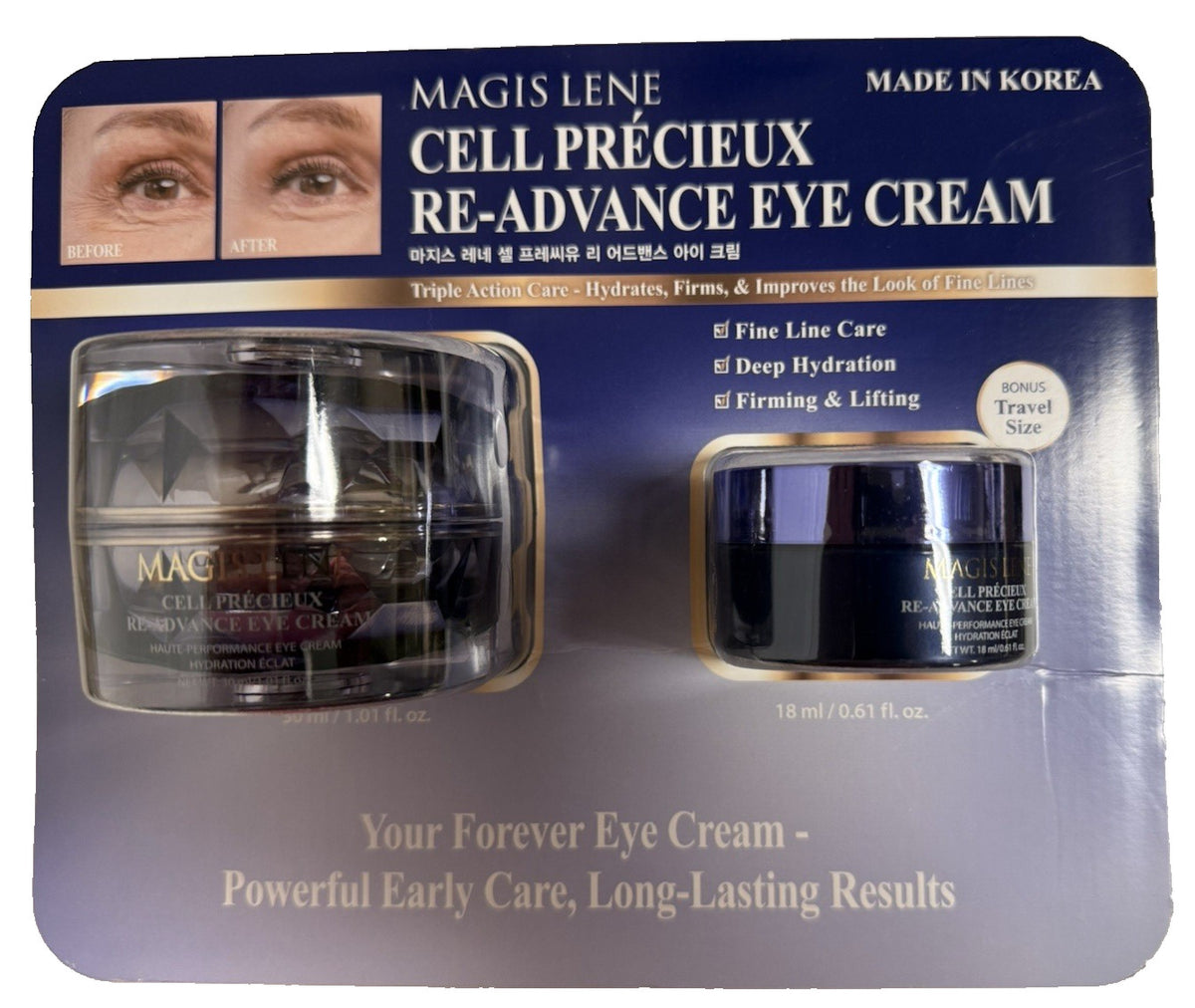 Magis Lene Cell Precieux Re-Advance Eye Cream Set - Wrinkle & Anti-Aging Care