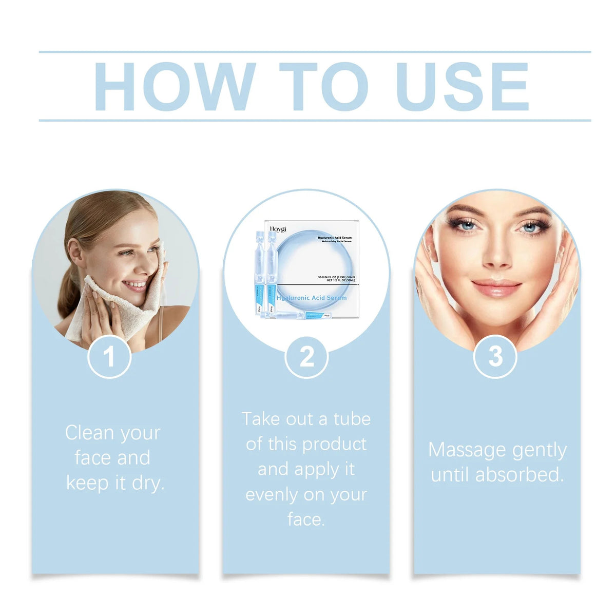 30pcs Hyaluronic Acid Serum Vials - Deep Hydration & Firming Skin Care