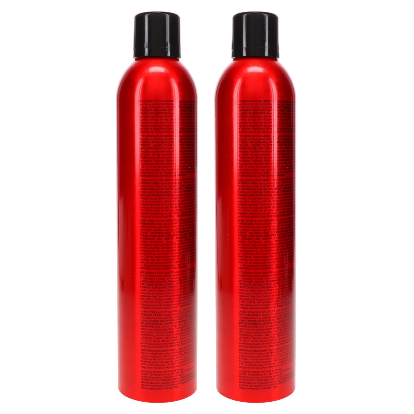 2-Pack Volumizing Hairspray - Firm Hold, UV & Humidity Protection 10oz