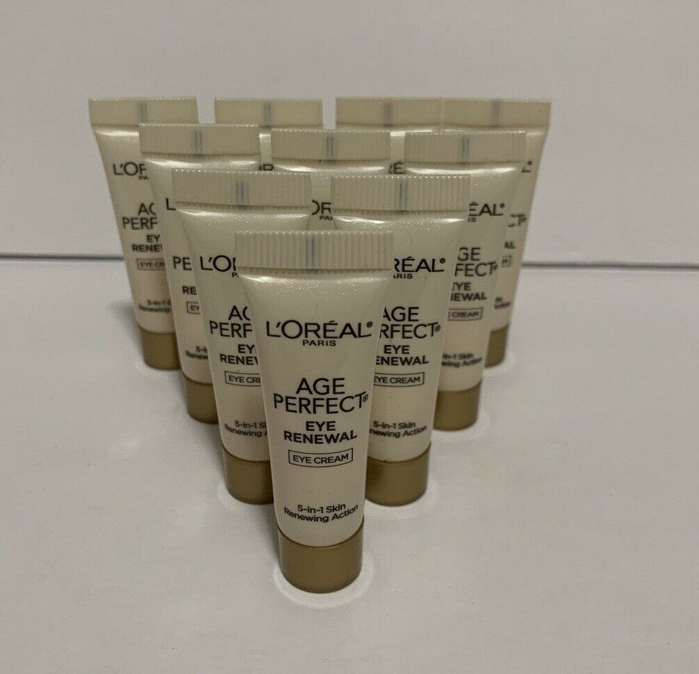 L'Oréal Age Perfect Eye Renewal Eye Cream Travel Size 0.10 Oz Pack of 10