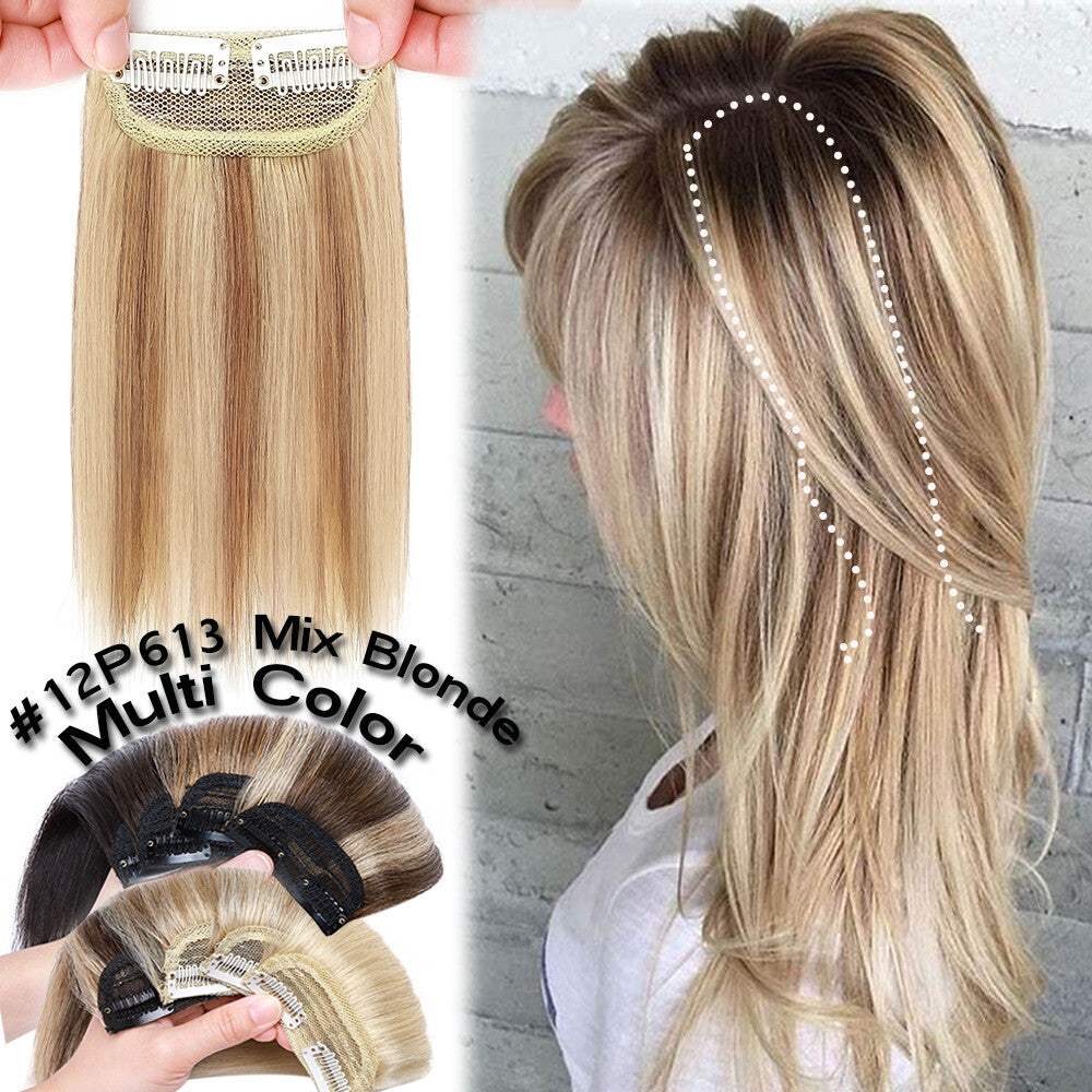 Remy Human Hair Extensions Clip-In One Piece Full Head Weft - Multiple Colors & Lengths