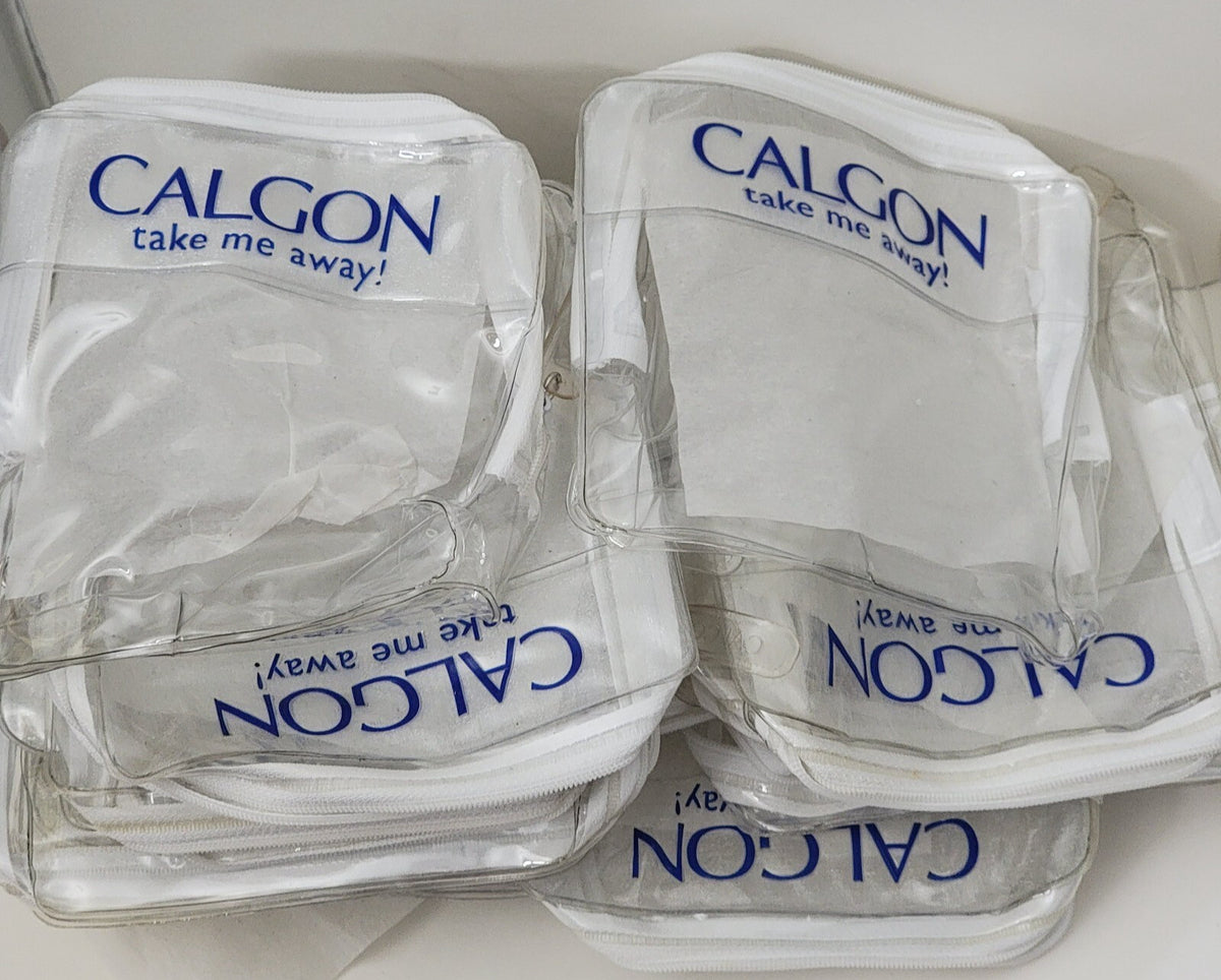 Clear Cosmetic Bags Set - 12 Zippered Travel Organizer Pouches, 5x5x5 Inches