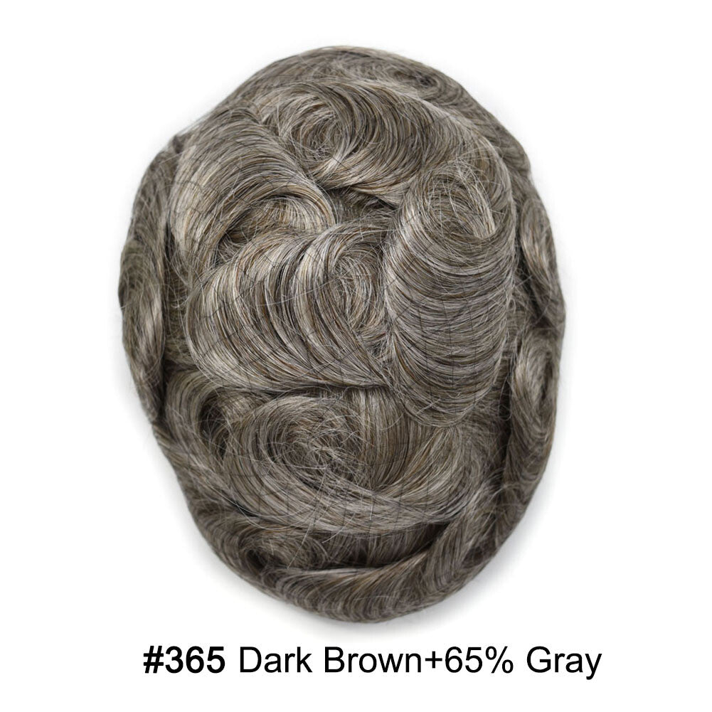 Ultra Thin Skin Hair Replacement System for Men - Natural Hairpiece, 6-10" Sizes & 68 Colors