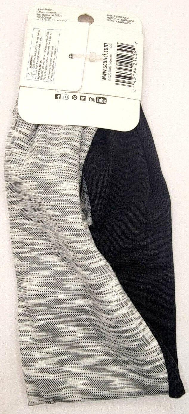 Scunci Everyday & Active Reversible Super Stretch Headwrap, 1ct, NEW