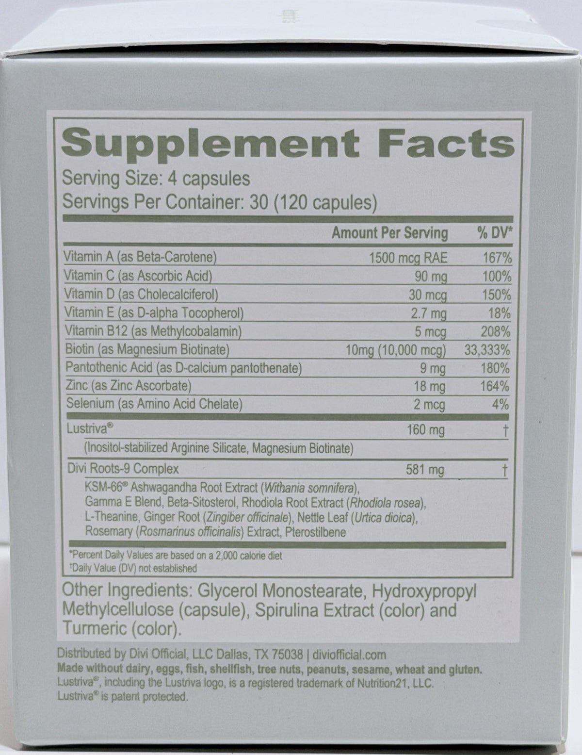 Hair Growth Supplement for Men & Women, 120 Capsules