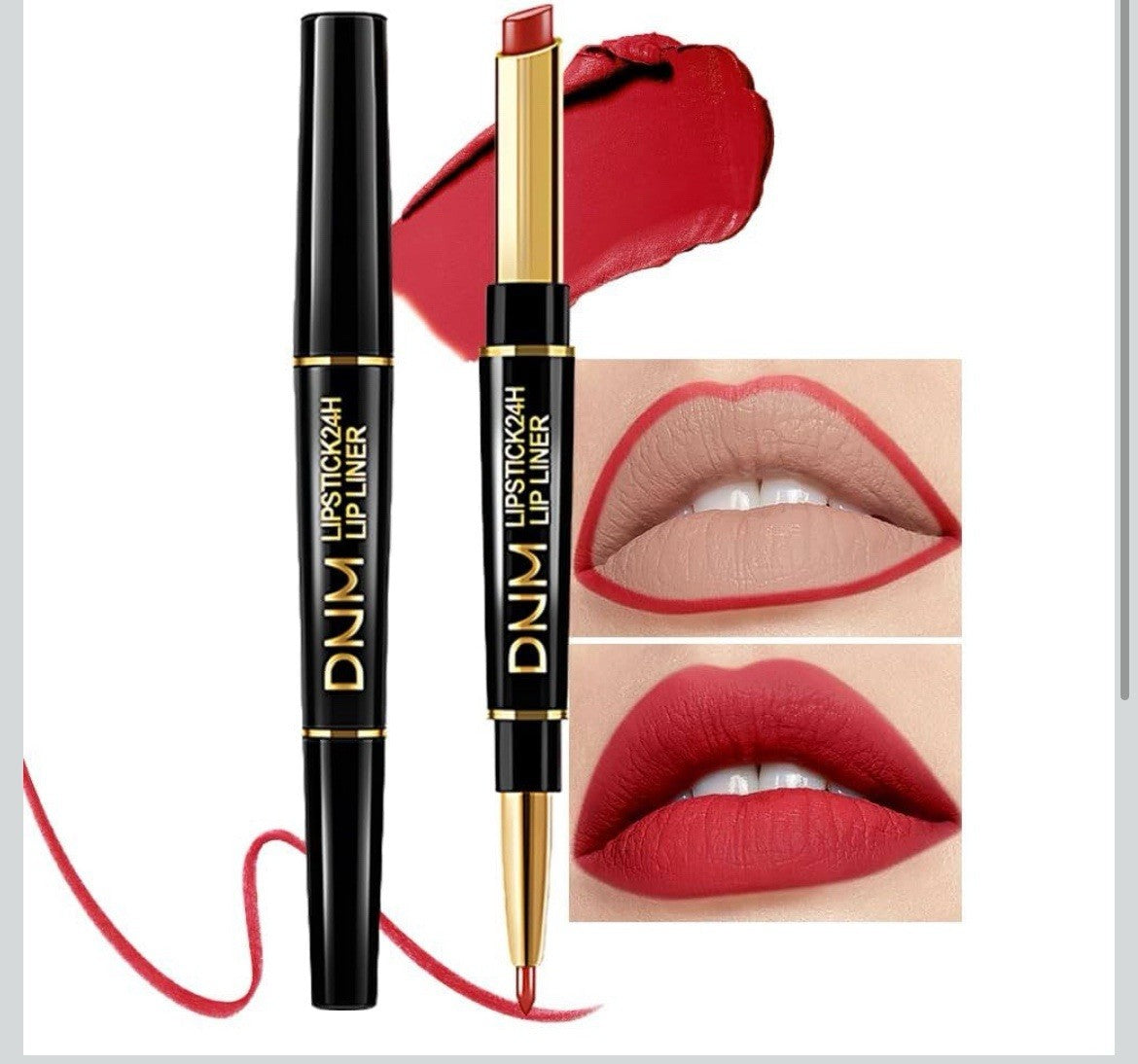 Liquid Lipstick & Lip Liner Set Shade 025 - Long-Lasting Lip Makeup
