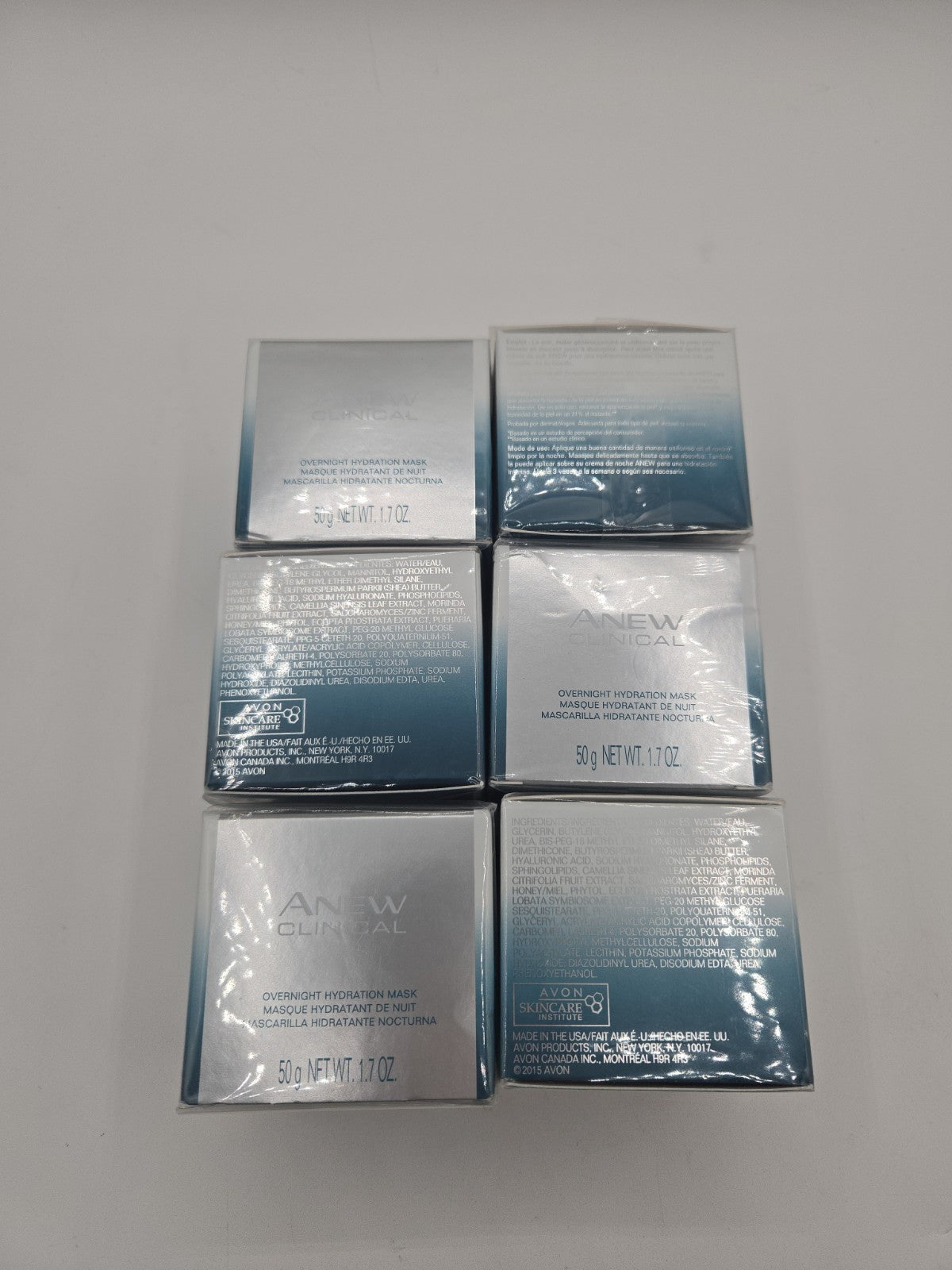 6 Pack Hydrating Overnight Face Masks - Skin Care Moisturizing Treatment