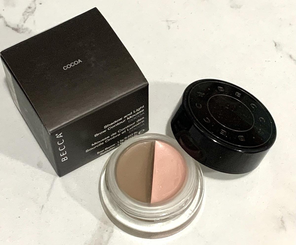 Becca Shadow and Light Brow Contour Mousse Cocoa - Full Size, NIB