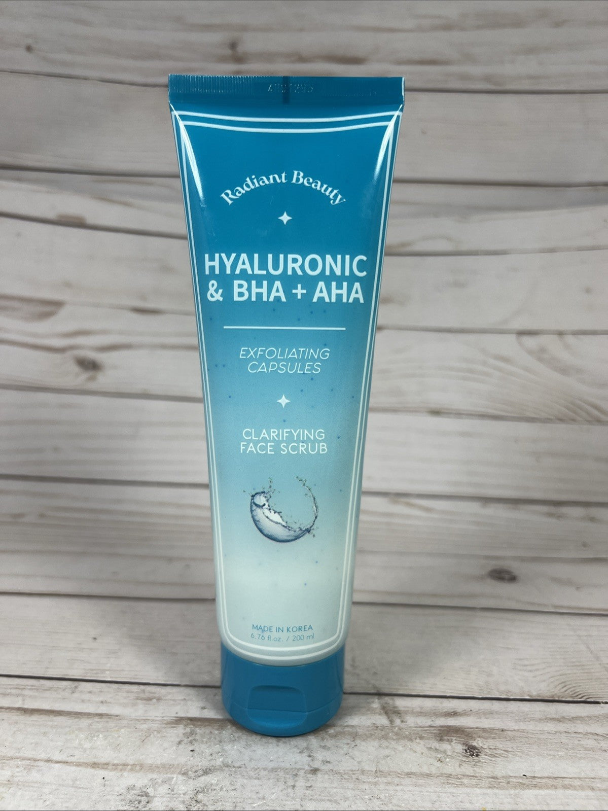 Radiant Beauty Hyaluronic BHA AHA Exfoliating Clarifying Face Scrub