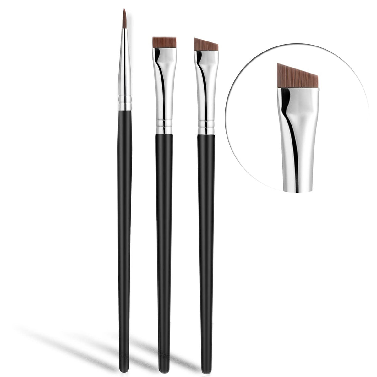 Fine Angled Eyeliner Brush - Ultra Thin Precision Makeup Tool