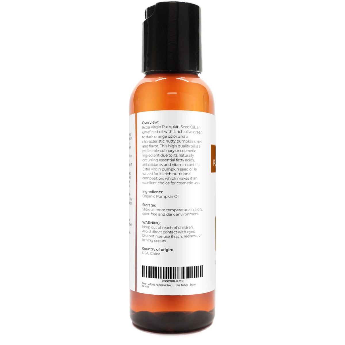 Organic Pumpkin Seed Oil - Cold Pressed Virgin Culinary & Cosmetic Oil, 2 Fl Oz to 1 Gallon