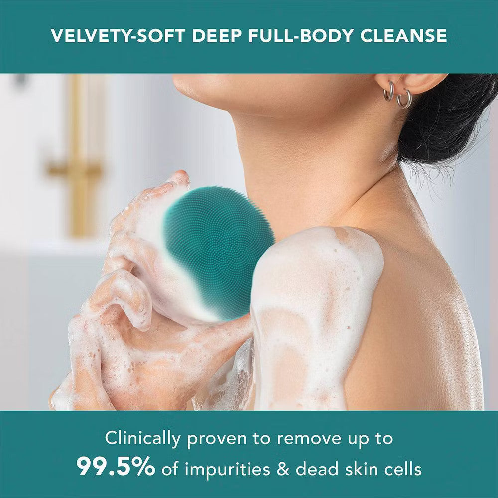 Exfoliating Silicone Body Brush - FOREO Luna for Body Evergreen