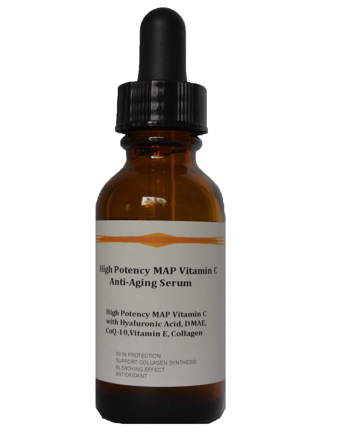 High Potency Vitamin C Serum with Hyaluronic Acid, DMAE, CoQ10 & Collagen - Anti-Aging
