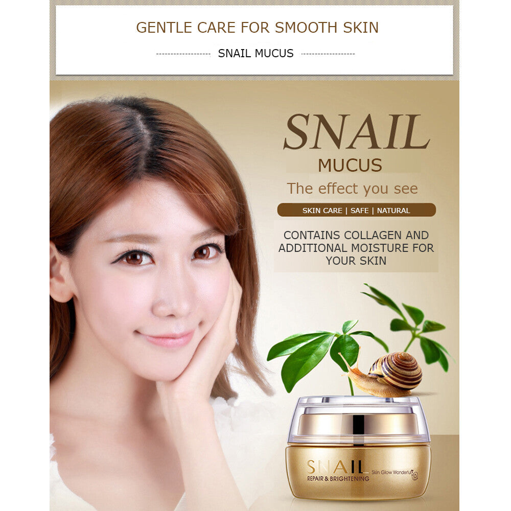 Snail Face Serum for Anti-Aging & Skin Brightening - Natural Skin Care