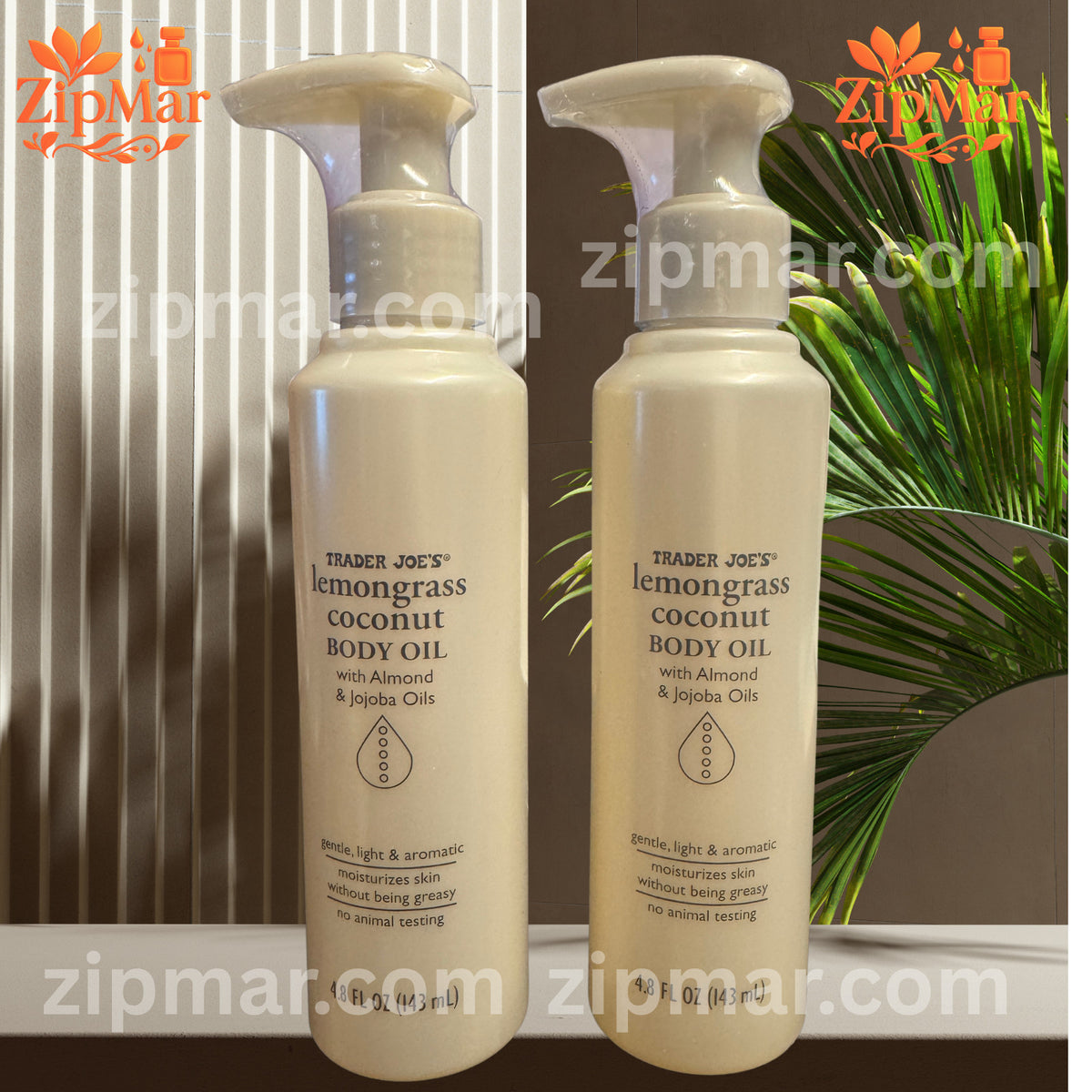 Lemongrass Coconut Body Oil - 2 Pack, 4.8 fl oz Each