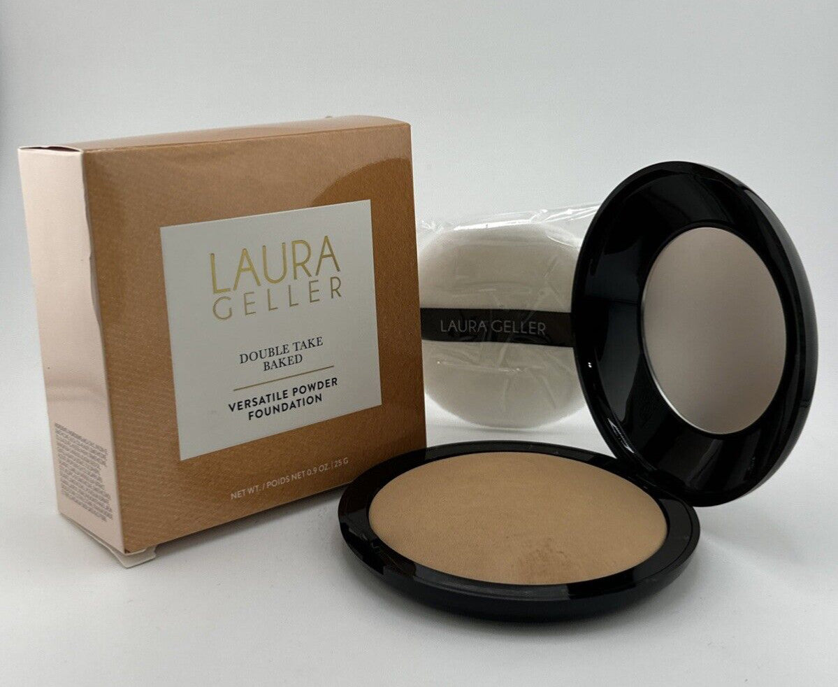 Laura Geller Double Take Baked Versatile Powder Foundation 0.9 oz - Golden Medium