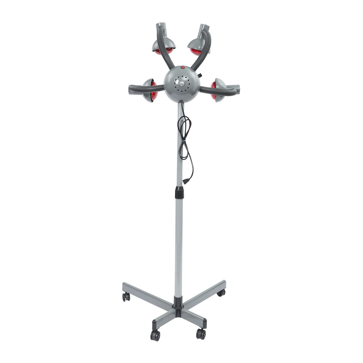 Portable 5-Head Floor Hair Dryer Stand Salon Styling 110V