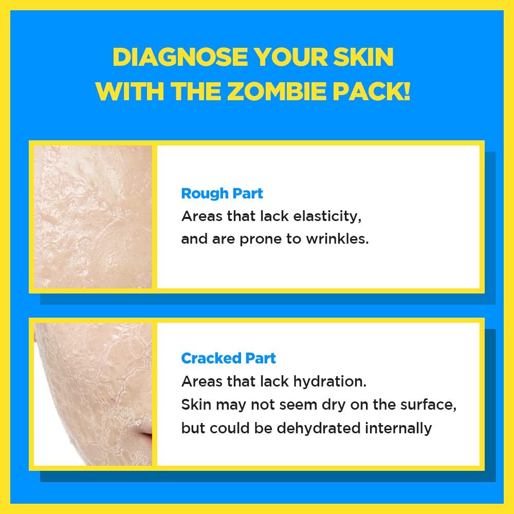 Zombie Pack Wash Off Face Mask - Firming & Brightening, 8 Pack
