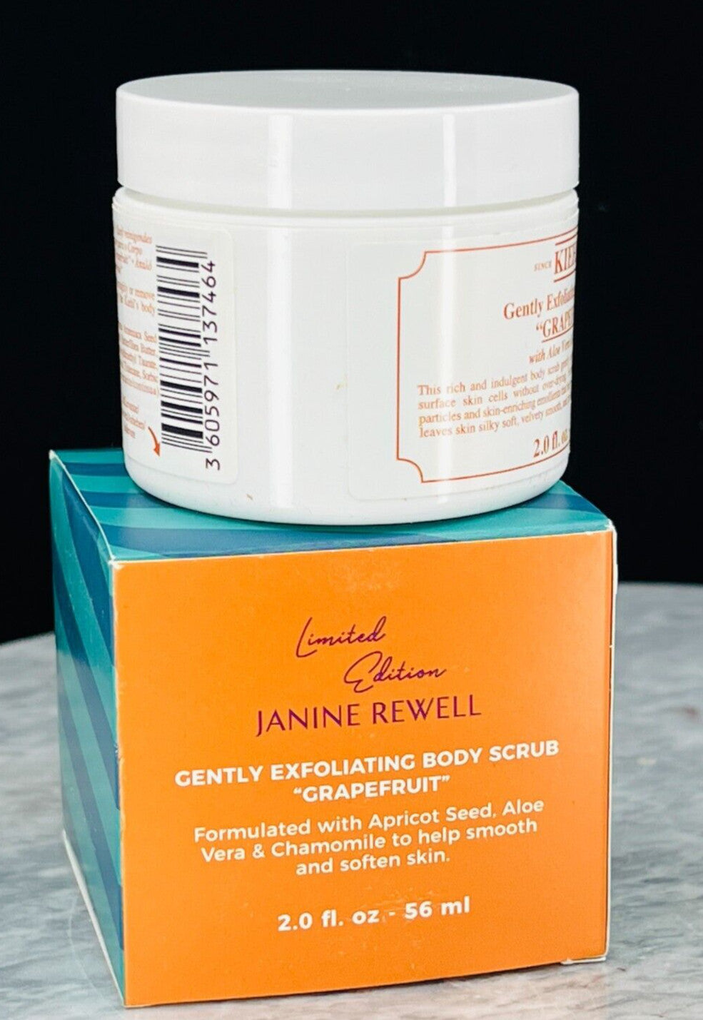 KIEHL'S Janine Rewell Gently Exfoliating Body Scrub GRAPEFRUIT 2oz 56