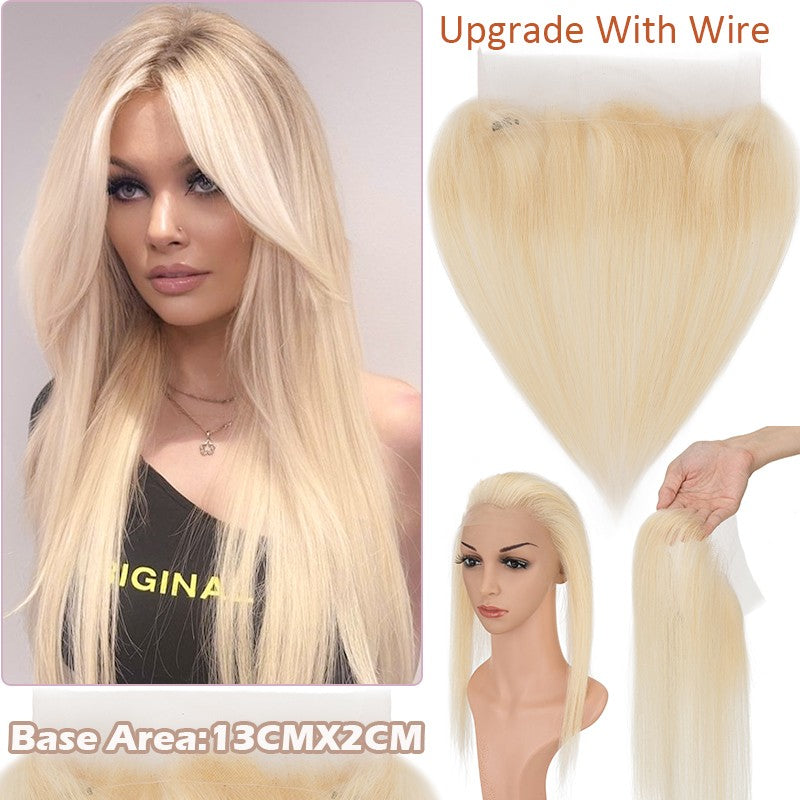 Full Lace Hair Topper with Wire for Women - Natural Human Hair Frontal