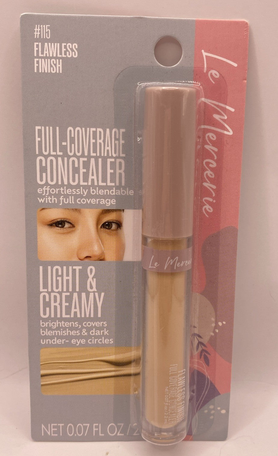 Full Coverage Concealer for Face - Brightens Blemishes & Dark Circles