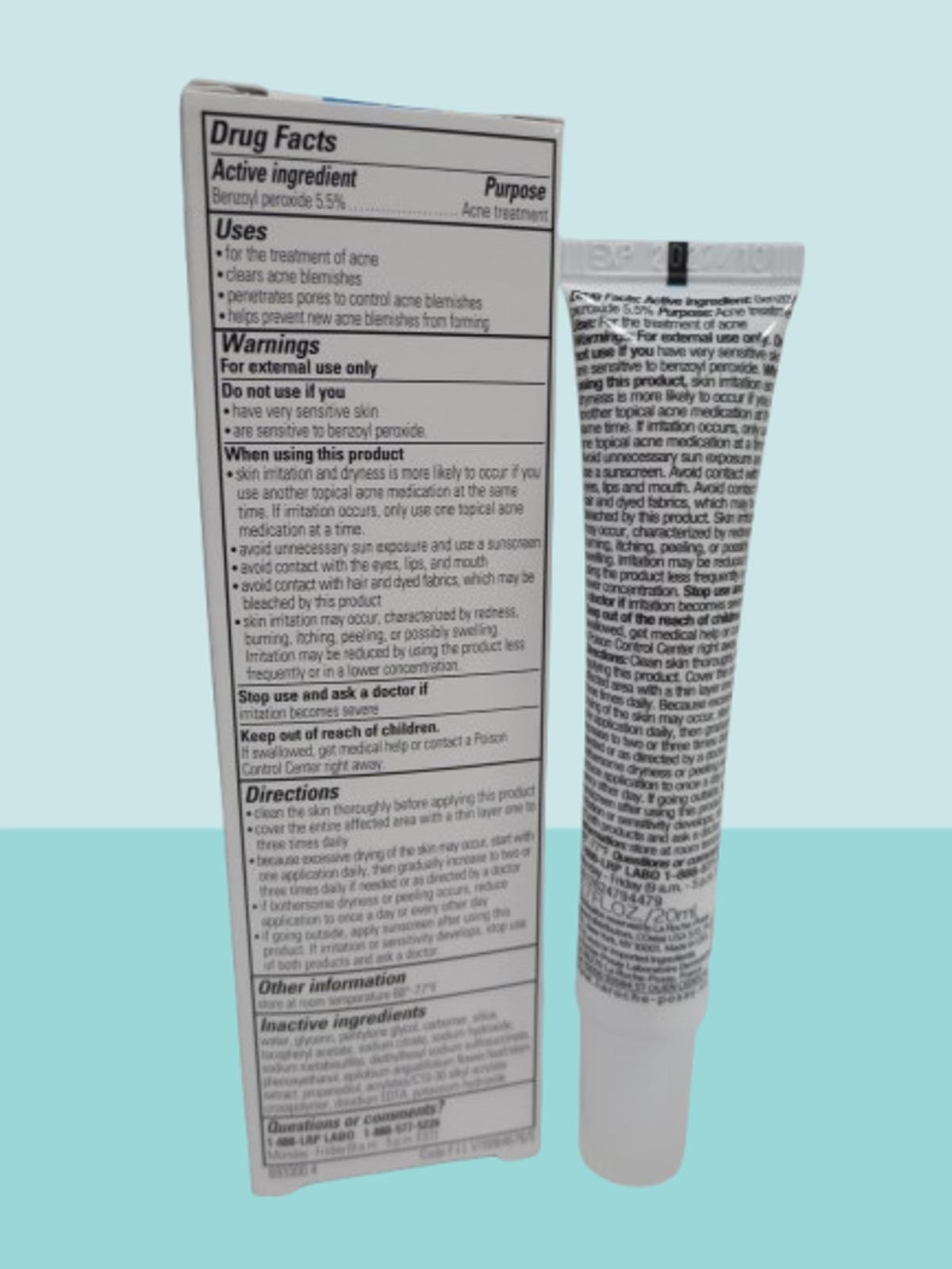 Acne Treatment Gel for Acne-Prone Skin - 0.7 oz Boxed, Pack of 2