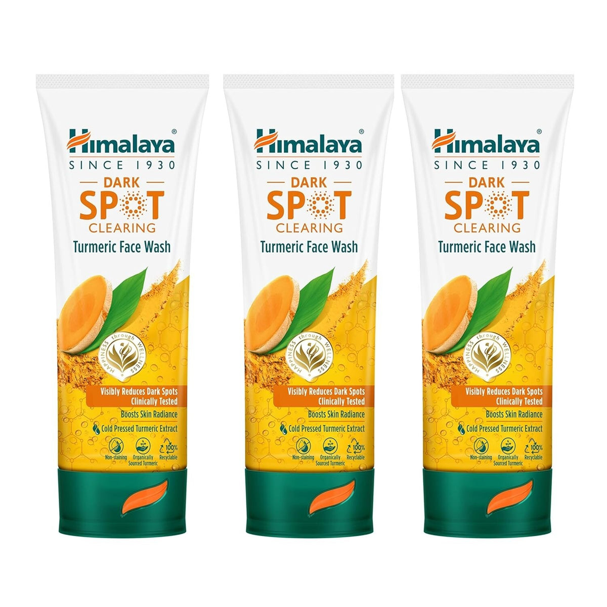 Himalaya Dark Spot Clearing Face Wash with Turmeric - 3 Pack 100ml