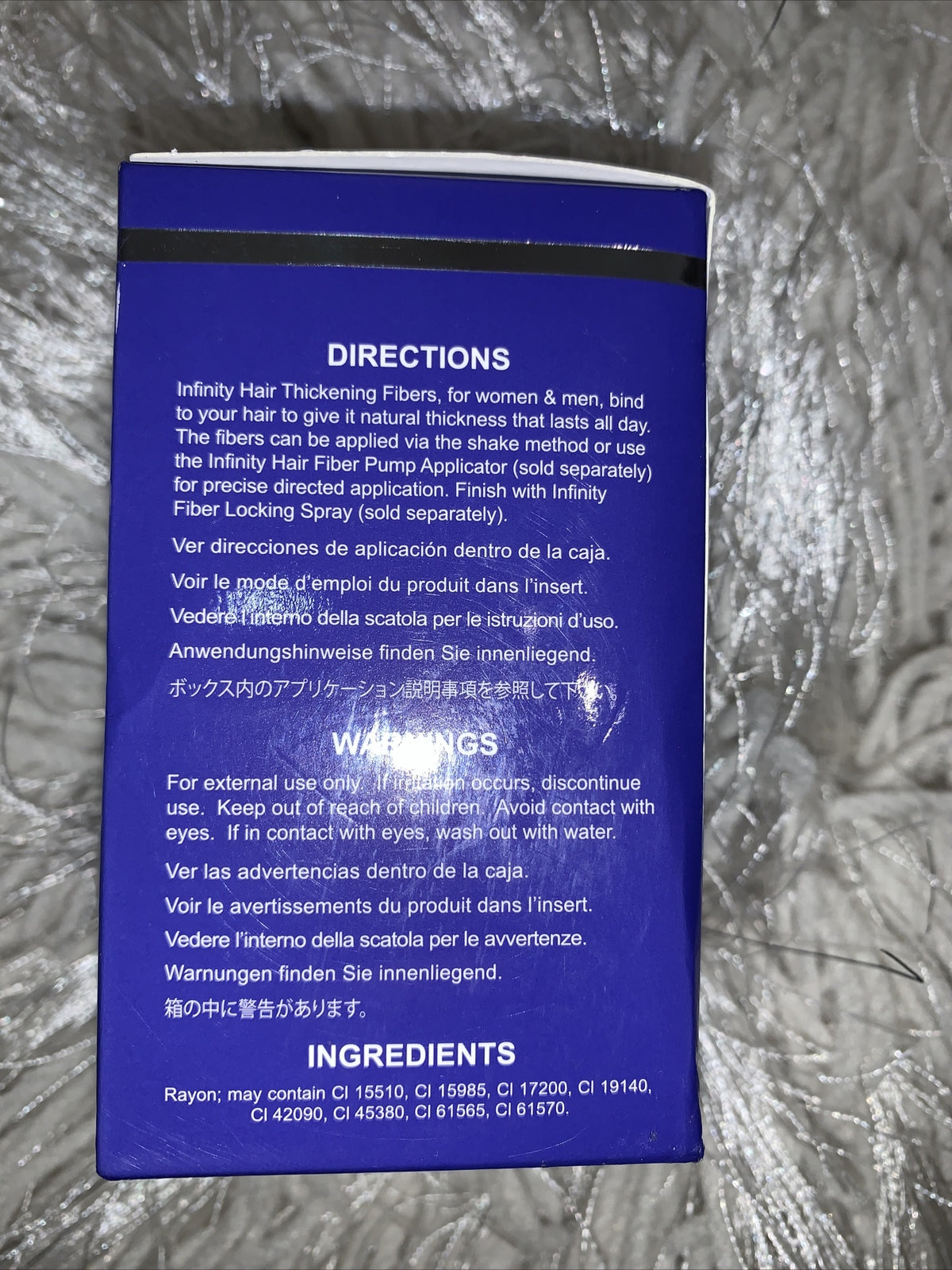 Infinity Hair Building Fibers Women & Men 18oz 5g White
