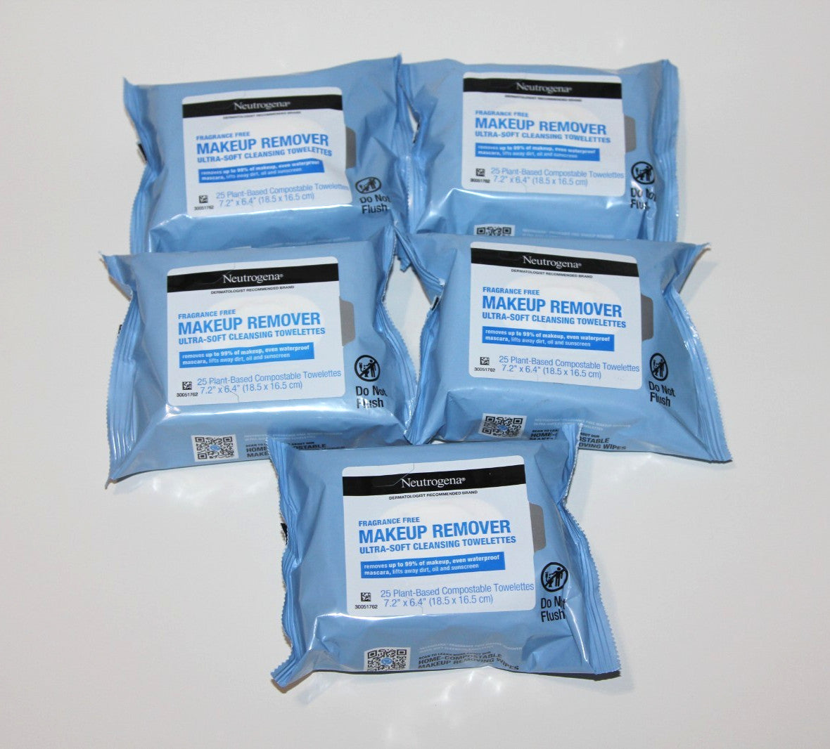 Fragrance-Free Makeup Remover Wipes - Gentle Face Cleansing Towelettes