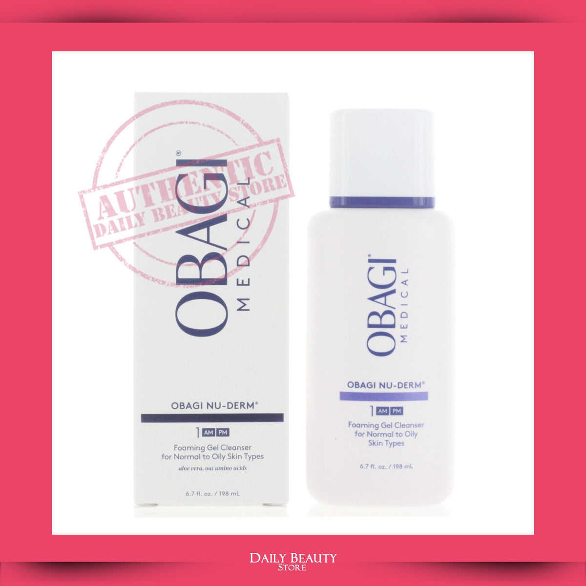 Obagi Nu Derm Foaming Gel Cleanser 6.7oz - 2 Pack