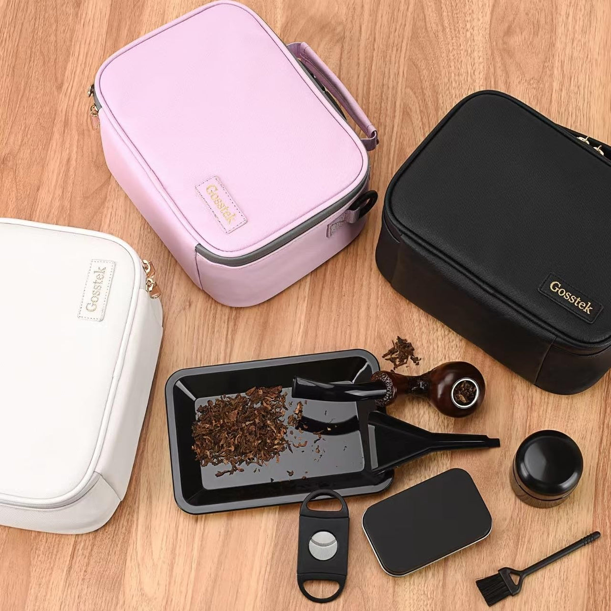 PU Leather Storage Bag with Combination Lock - Multi-Use Travel & Home Organizer