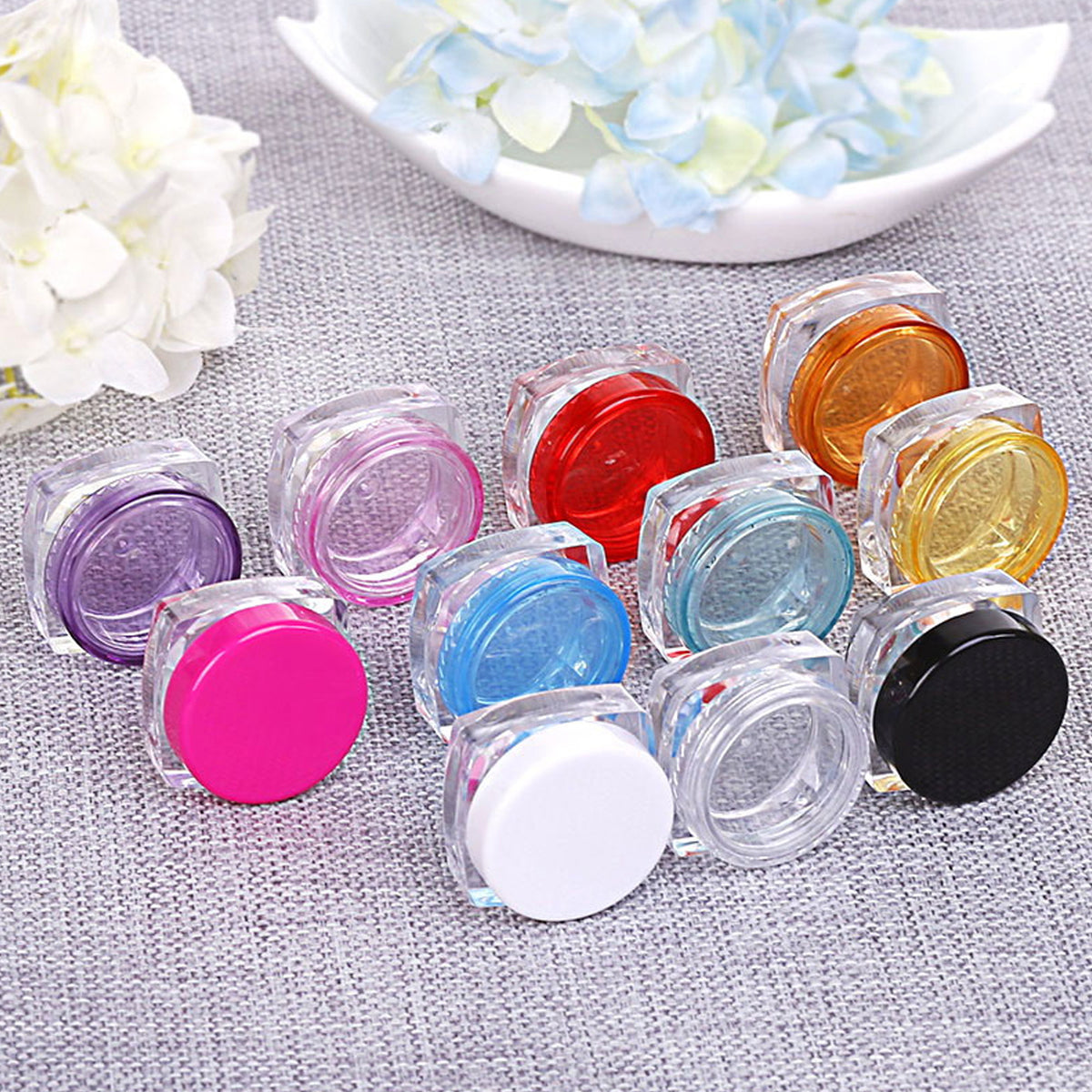 Refillable Cosmetic Sample Jars Set - 60 Pack, 5g Travel Makeup Containers