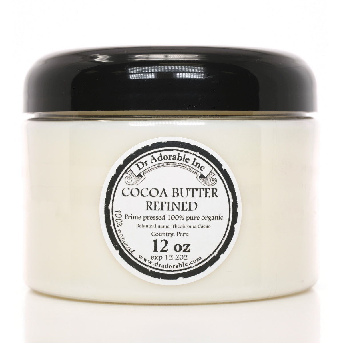 Pure Refined Organic Cocoa Butter for Cosmetics & Skin Care