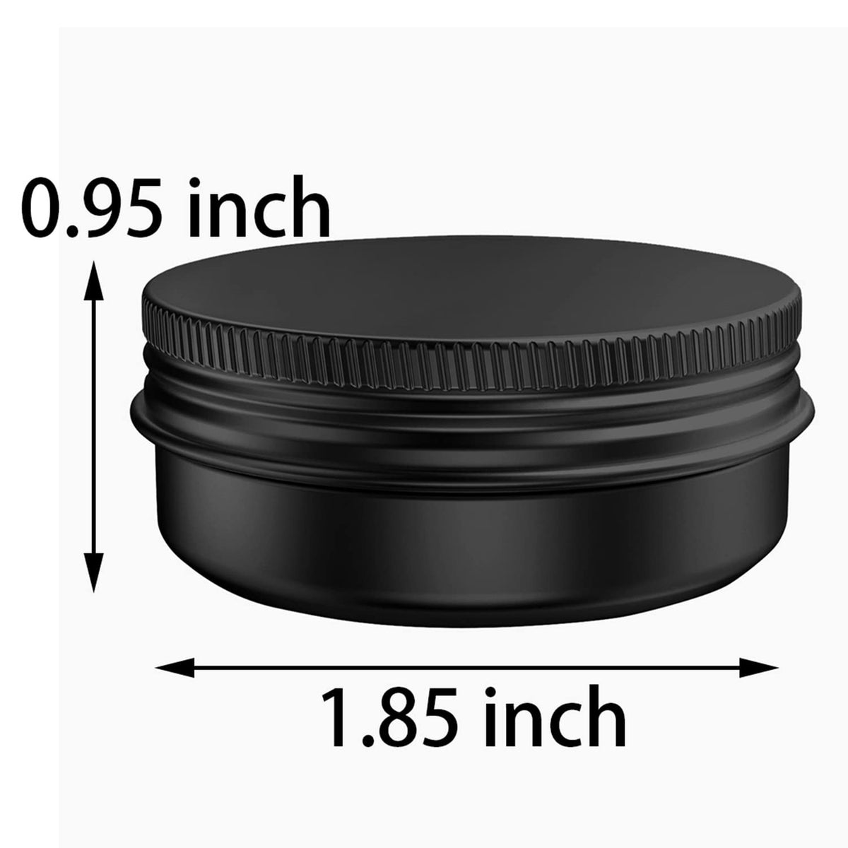 1 Ounce Aluminum Cosmetic Jars with Leak-Proof Screw Lids - Pack of 20