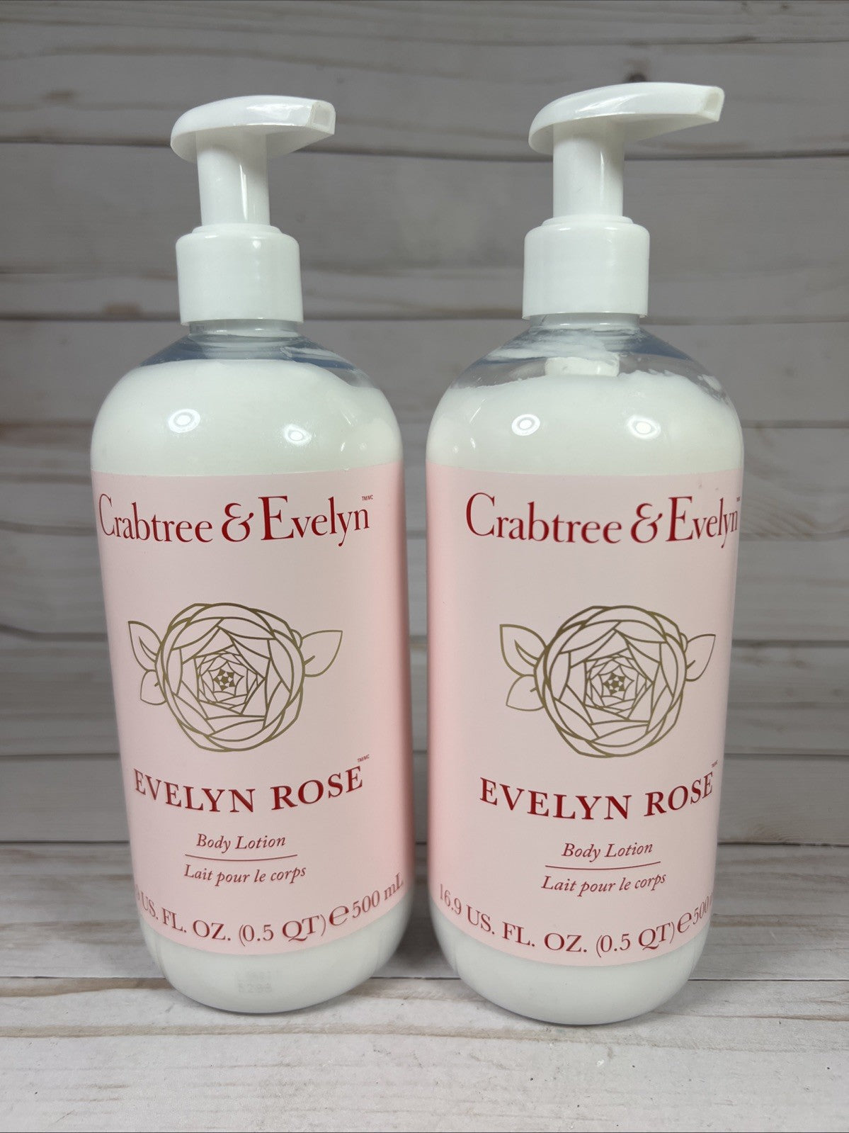 Crabtree & Evelyn Rose Lotion 16.9oz (2 Pack)