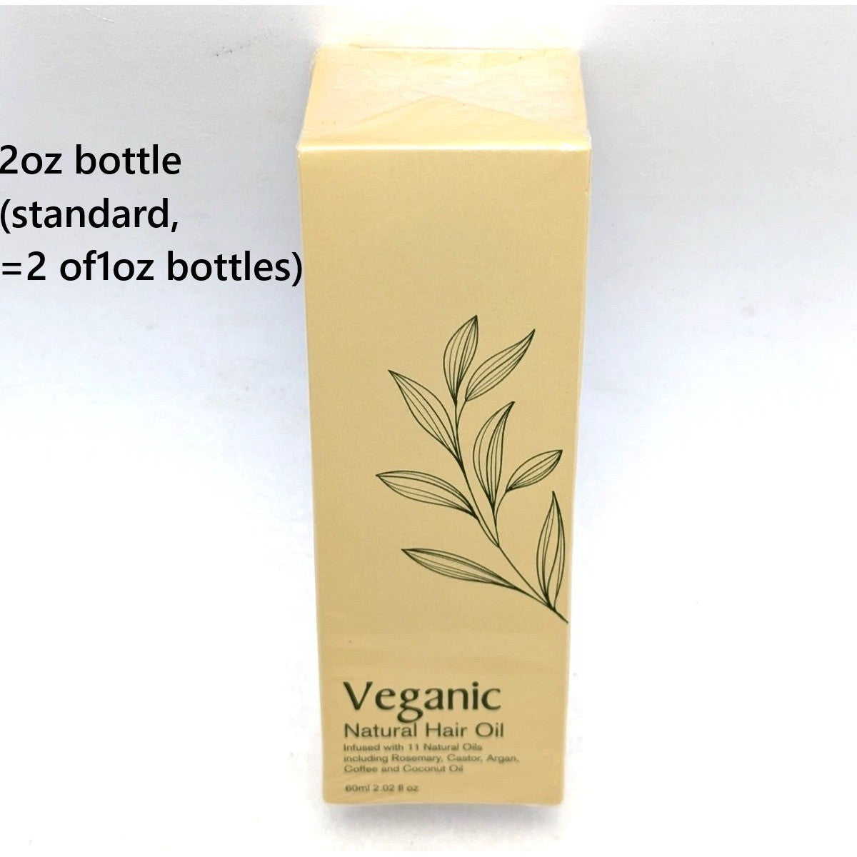 Hair Growth Oil with Rosemary Argan Castor Coconut - 60ml
