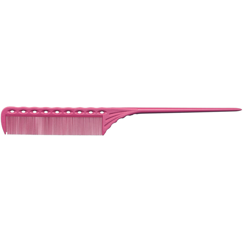YS Park 115 Super Tint Rat Tail Comb Thin Pink Hair Styling Tool