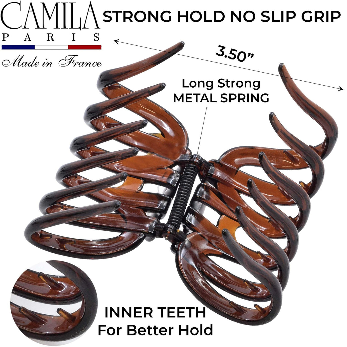 Camila Paris AD718 Octopus Hair Clips 1 Count (Pack of 1), Tortoise