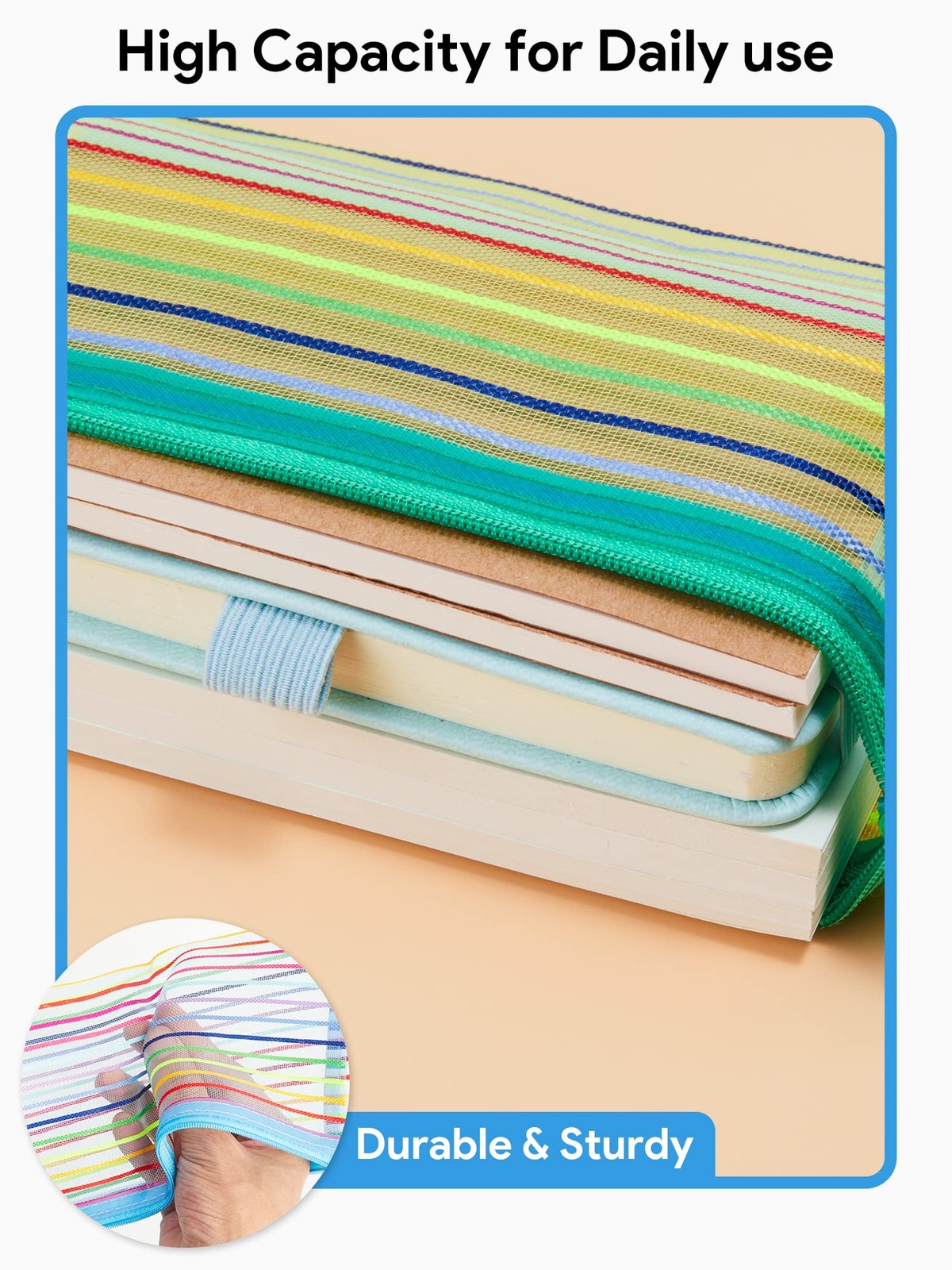 40 Pack Mesh Zipper Pouches for Travel, School & Cosmetics Storage