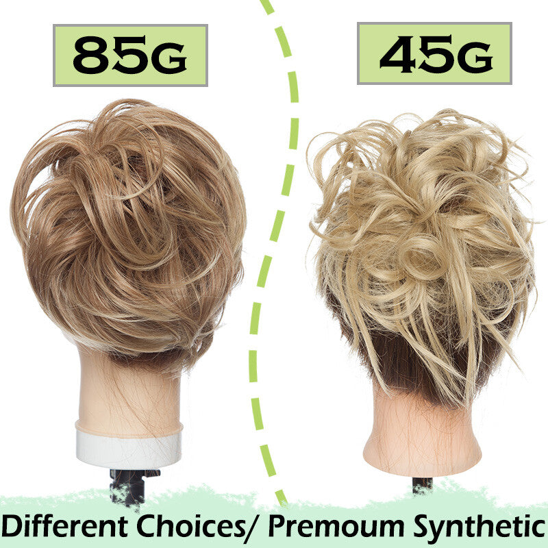 Large Messy Bun Hair Extension Wrap Scrunchie for Updos & Volume