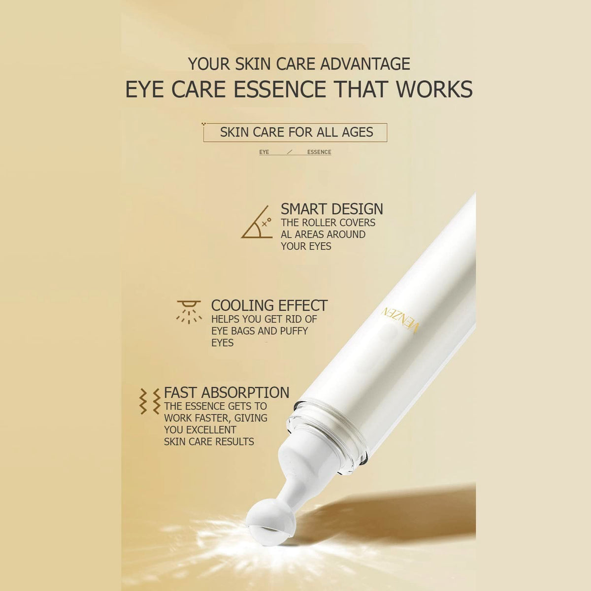 Peptides Multi Effect Eye Roller for Dark Circles Puffiness & Wrinkles 25ml